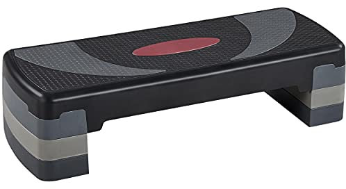 Yaheetech Stepper Aerobic Step de Fitness Hauteur Ajustable 10,5 cm/15 cm/20 cm Surface Antidérapante pour la Maison ou la Salle de Gym