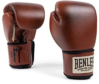 Benlee Leather Boxing Gloves Premium Training 16 oz Brown/Black/Beige, 199041