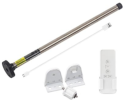 Sortfle AM15 RF Battery Motor Build Rechargeable Wireless Motor for Mini Blinds Compatible with 17mm and 25mm Roller Tube