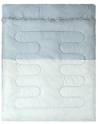 Doppelschlafsack für Erwachsene, Queen-Size-Schlafsack für alle Jahreszeiten, Camping, Wandern, Rucksackreisen, 2-Personen-Schlafsäcke für kaltes Wetter und warm