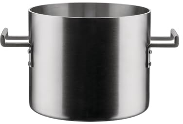 Alessi Convivio DC100/20 - Trilamin Design-Topf, Geeignet für Induktion, Edelstahl und PVD mit Magnetischem Stahlboden, 20 cm, Satiniert