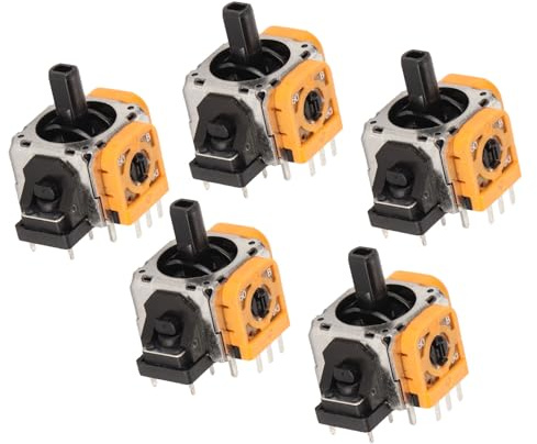 Septpenta 5 Piezas de Joystick Analógico 3D para Controlador PS5, Pieza de Joysticks, Rueda de Sensor Analógico 3D, Módulo Basculante de Joystick, Reemplaza Manijas de Controlador Insensibles
