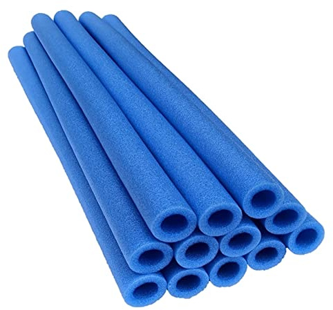 Niejgay 10 Uds. Cubierta de Postes de TrampolíN Tubo de Espuma Acolchado 40CM Tubo de Espuma Carcasa de Esponja Fundas Protectoras de Poste de TrampolíN