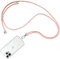 WOOZ Phone Lanyard Crossbody Phone Strap, 1.6m Nylon Phone Neck Strap compatible with Most Smartphones and Cases (Rose Pink)