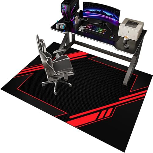 EYKWKB 120 x 140 cm Bodenschutzmatte Bürostuhl Unterlage Kratzfest Schreibtischstuhl Unterlage für Laminat Gaming Bürostuhl Stuhlmatten Bodenschutz Gaming-Stuhl-Unterlage Anti-Rutsch