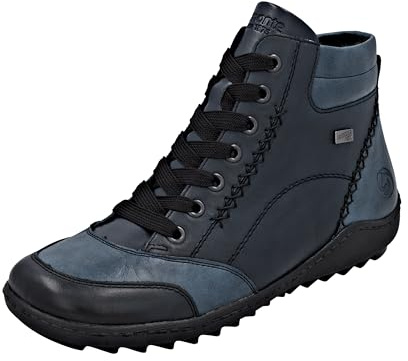 Remonte Botas con cordones para mujer R1456, color azul, talla 45 EU, azul, 45 EU