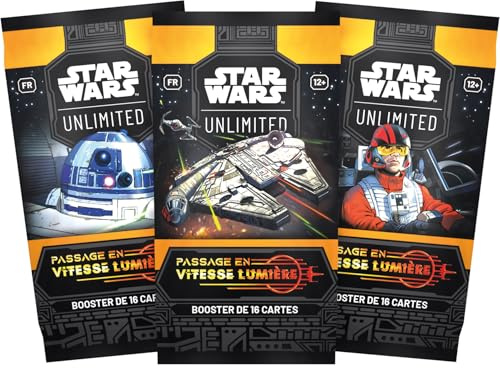 Asmodee - FFG - Star Wars Unlimited, Jeu de Cartes à Collectionner - Passage en Vitesse Lumière : Booster de 16 Cartes - Jeu de société - pour Adultes et Enfants, dès 12 Ans - Version française