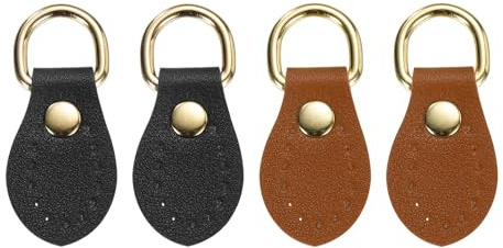 QUARKZMAN 4 Piezas Gancho De Montaje Para Correa De Bolso Marrón | Costura En Hebilla De Cuero Para Bolso, Anillos En D Laterales, Clip De Reemplazo Para Cinturón