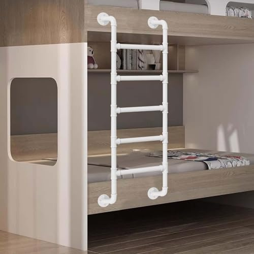 Escalera de metal para litera – Escalera doble montada en la pared que ahorra espacio para seguridad contra incendios, ventana de sótano de salida 100-300 cm