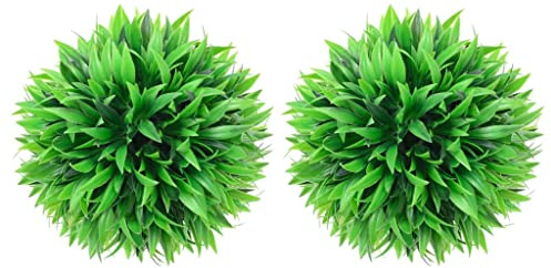Sophrelle Bolas de boj Artificial 2 Unidades 20 cm Verde,315472
