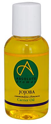 Absolute Aromas Jojoba Oil (Simmondsia Chinensis) 50ml - Pure, Natural, Cold-Pressed, Vegan and Cruelty Free – Moisturising Carrier Oil for Body and Facial Massage