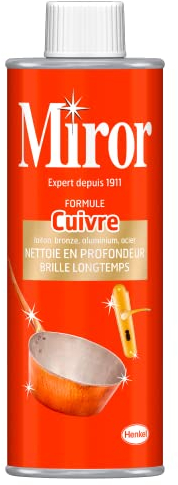 Miror Nettoyant Métaux – Cuivre, Laiton, Bronze, Aluminium & Acier – Bidon 250 ml