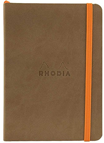 Rhodia 117354C Notizheft Rhodiarama A6 72 Blatt dot 90g Maulwurfsgrau
