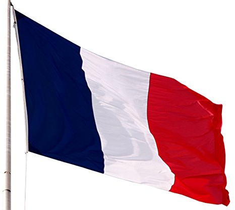 Nonsolobandiere Drapeau français, 100 x 150 cm, en polyester nautique