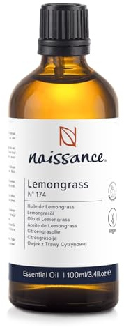 Naissance Lemongras Flexuosus Ätherisches Öl (Nr. 174) - 100ml - 100% Naturreines Lemongrasöl für Naturkosmetik, Aromatherapie, Duftlampe - Duftöl für Aroma Diffuser