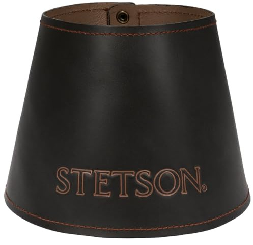 Stetson Läder Hatthylla Damer/Herrar - Sommar-Vinter - One Size mörkbrun