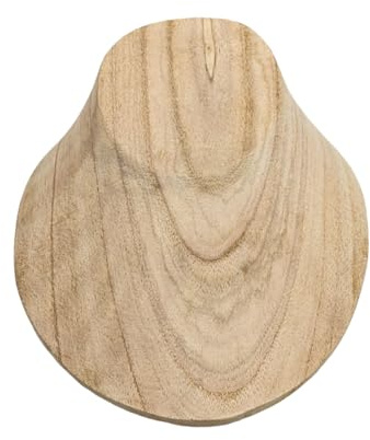 Coco Papaya Buste présentoir à colliers en bois brut