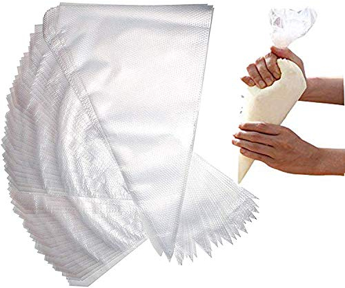 JasCherry Extra Grande Bolsas de Pastelería Mangas Desechable - 100 Piezas 22 Pulgadas Engrosada Bolsas de Pastelera Manga para Repostería e Cupcakes #3