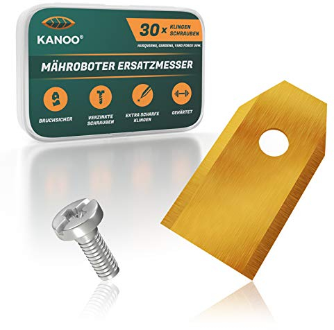 Mähroboter Messer - 30x Ersatzmesser für Mähroboter - Kompatibel mit Husqvarna, Gardena, Yard Force, McChulloch, Ferrex, Navimow