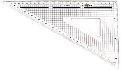 GRAPHOPLEX Schnittwinkel mit Skala, 60°, 30 cm