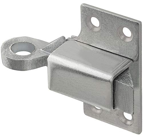 Gedotec Oberlichtschnäpper Metall Oberlichtverschluss für leichte Oberlicht-Fenster | Schnappschloss Stahl verzinkt | Fenster-Verschluss zum Schrauben | 1 Stück - Riegel-Schnäpper mit Schraubhaken