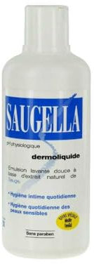 Saugella - Dermoliquide - Soin lavant - Hygiène intime quotidienne - Femmes adultes - A base d’extraits de Sauge - 750 ml
