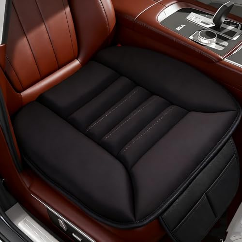 Big Ant Coussin Voiture Siege,Housse de Siège, Mousse Mémoire Protection Chaise Confortable Antidérapant Tapis Couverture Siège, pour Auto Bureau Domicile-Noir