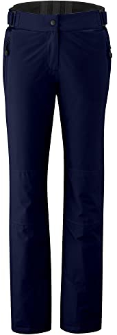 Maier Sports Vroni Slim, Enganliegende Damen Skihose, Wasserdichte Schneehose, Stretchmaterial und verstellbarer Bund, PFC-frei, mTHERM Wattierung & mTEX Wetterschutz