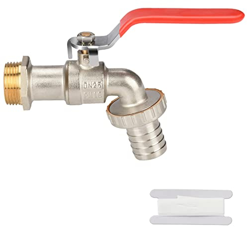 Oumuik Kugelhahn Wasserhahn Außen für Regentonne - Frostsicher Gartenwasserhahn 1 Zoll