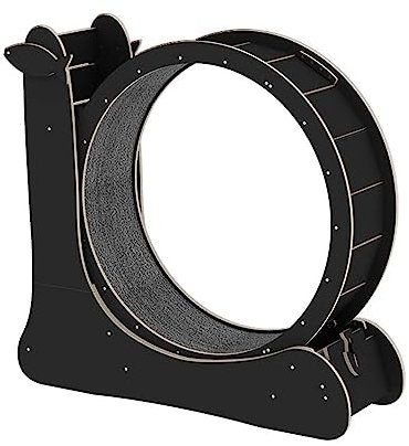 Laufband für Katzen Katzen-Übungsrad, Laufband mit Katzenstab, Spielzeug, Holz-Katzenrad, Laufspielzeug for Kätzchen, drinnen, großes Katzenlaufrad (Farbe : Black, Size : 102x110x34cm)