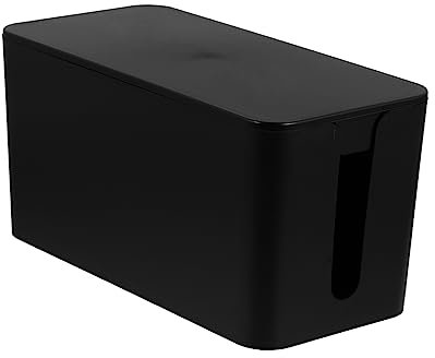 Zerodeko Kabelbox Aus Kunststoff Für Kabel-Management Kabel-Organizer-Box Zur Aufbewahrung Von Steckdosen Und Kabeln Ordnungshalter Für Schreibtisch Mehrzweck-aufbewahrungsbox Für