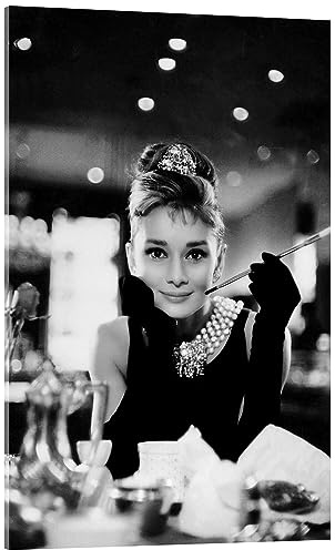 Posterlounge Breakfast at Tiffany's Acrylglasbild 60 x 90 cm | Hollywood Filmplakat 50er 60er Vintage Klassiker Frühstück Bei Tiffany Kult Film Filmstar Kino Blockbuster Porträt