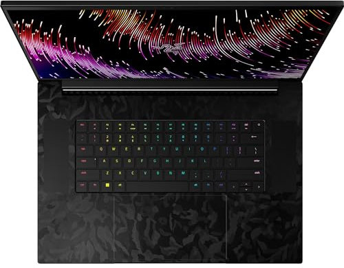 Razer Skin Vinyl Laptop Full Wrap: Razer Blade 18 (2023) - Premium 3M Cast Vinyl - Scratch Protection - Unique Designs & Finishes - Easy Application - Black Camo