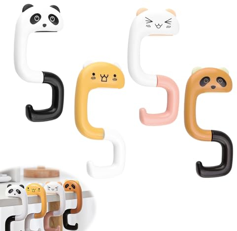 MYLERCT 4 Stück Handtaschenhalter für Tisch, Handtaschenhalter, Kreativer Taschenhaken für Tisch, Taschen Halterung Tisch, Taschenhaken, für Restaurants, Cafés, Schulen