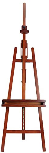 Caballete de trípode, caballete de artista de madera ajustable Caballete de estudio con marco en A de madera, caballete de arte grande con soporte para lienzo(B 57 * 170 236CM)