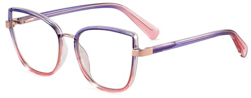 moomoobird Cat Eye Gläser Blaues Licht Blocking TR90 Metall Gläser Rahmen für Frauen Mode Brillen