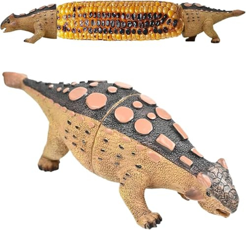 GETBSTOOP Dinosaurier-Maiskolben-Spieße, Wiederverwendbare Süßmais-Halter, Süßer Dinosaurier-Mais for Kinder, Zuhause, Grillabend, Picknick