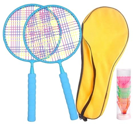 Badmintonracket – badmintonracket för barn, bärbara sporttillbehör för sportträning fitness fritid camping picknick trädgårdsspel skolsport ålder 3–7 år
