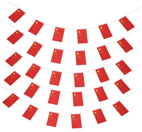 Milisten Drapeau Chinois Mini-drapeaux Décoratifs Pour Fêtes Célébrations Intérieur Extérieur