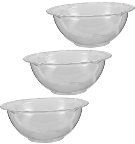 iplusmile 3 Pezzi Face Basin Trasparente Acrilico Ciotole Leggere per Lavaggio Portatili e Facili per Estetista e Domestico
