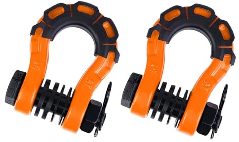 dnofowl 2 Piezas de grilletes con Anilla en D para Coche,Gancho de Remolque con Soporte de Anilla para Cubo,Piezas para cabrestante de Remolque,para Opel Astra J Estate Zafira C