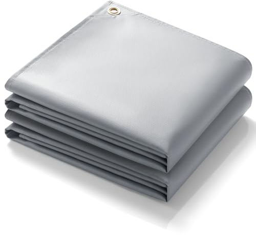 PAWBOSE 6x8ft Welding Blanket, Silicone Coated Fiberglass Fire Blanket for Welding & Cutting - Heavy Duty Fireproof Protection with Storage/Carry Bag for Indoor & Outdoor Use(2 Pack)