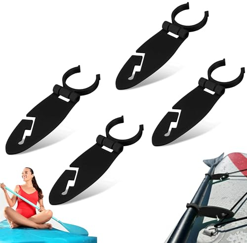 Hayaww Paddelboard Flossen Clips SUP-Board Schnellverschluss-Clip Verstellbare Klemmhalterung Für Stand Up Paddle Boards Flossenhalter Wassersportzubehör Einfache Montage Befestigungsclips