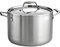Tramontina 80116/041DS Gourmet 18/10 Stainless Steel Induction-Ready Tri-Ply Clad Covered Stock Pot, 8-Quart, Stainless by Tramontina