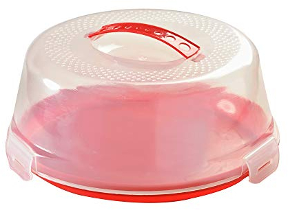 Mason Cash Cake Caddy with Clear Lid – Secure Cake Storage & Transport Container | Serve & Display on the Same Base | Ideal for Bakes, Treats & Special Occasions