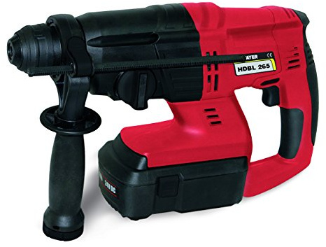 STAYER 1.1398 - Martillo ligero SDS-PLUS a bateria 26V Li-Ion 5 Ah 2.4 J 1000 rpm 4600 ipm con maletín, cargador y 2 baterías HDBL 265 K