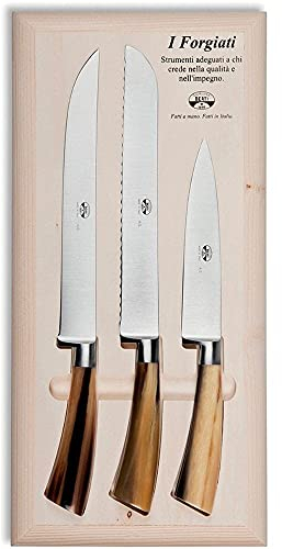 Coltellerie Berti - su Misura I Forgiati 3 Pz. CTP - Portacoltelli Magnetico per coltelli forgiati