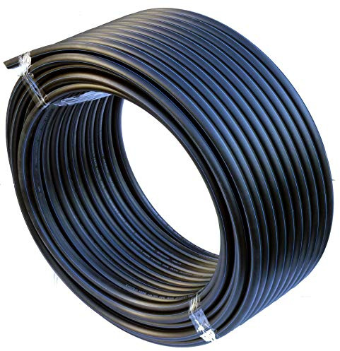 Tuyau PEHD Tuyau d’eau Conduite d’eau Tuyau en plastique Tuyau d’arrosage Tuyaux noir 25mm x 50Meter Schwarz