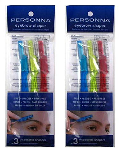 Personna Eyebrow Shapers 3 Count (2 Pack)