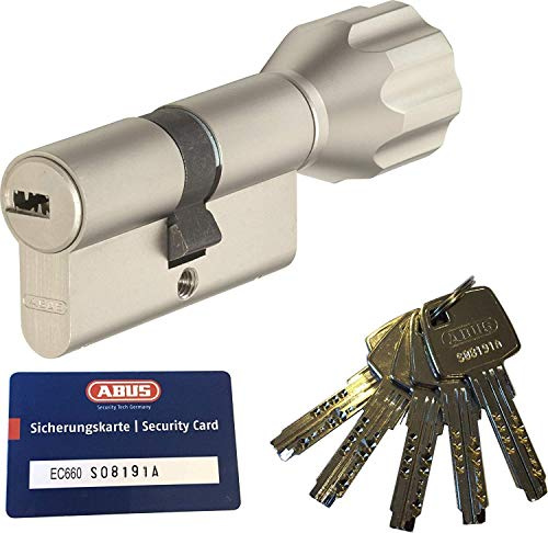 ABUS EC660 ECK660 Profil-Knaufzylinder Länge (a/b) Z35/K40mm (c=75mm) mit 5 Schlüssel, mit Sicherungskarte